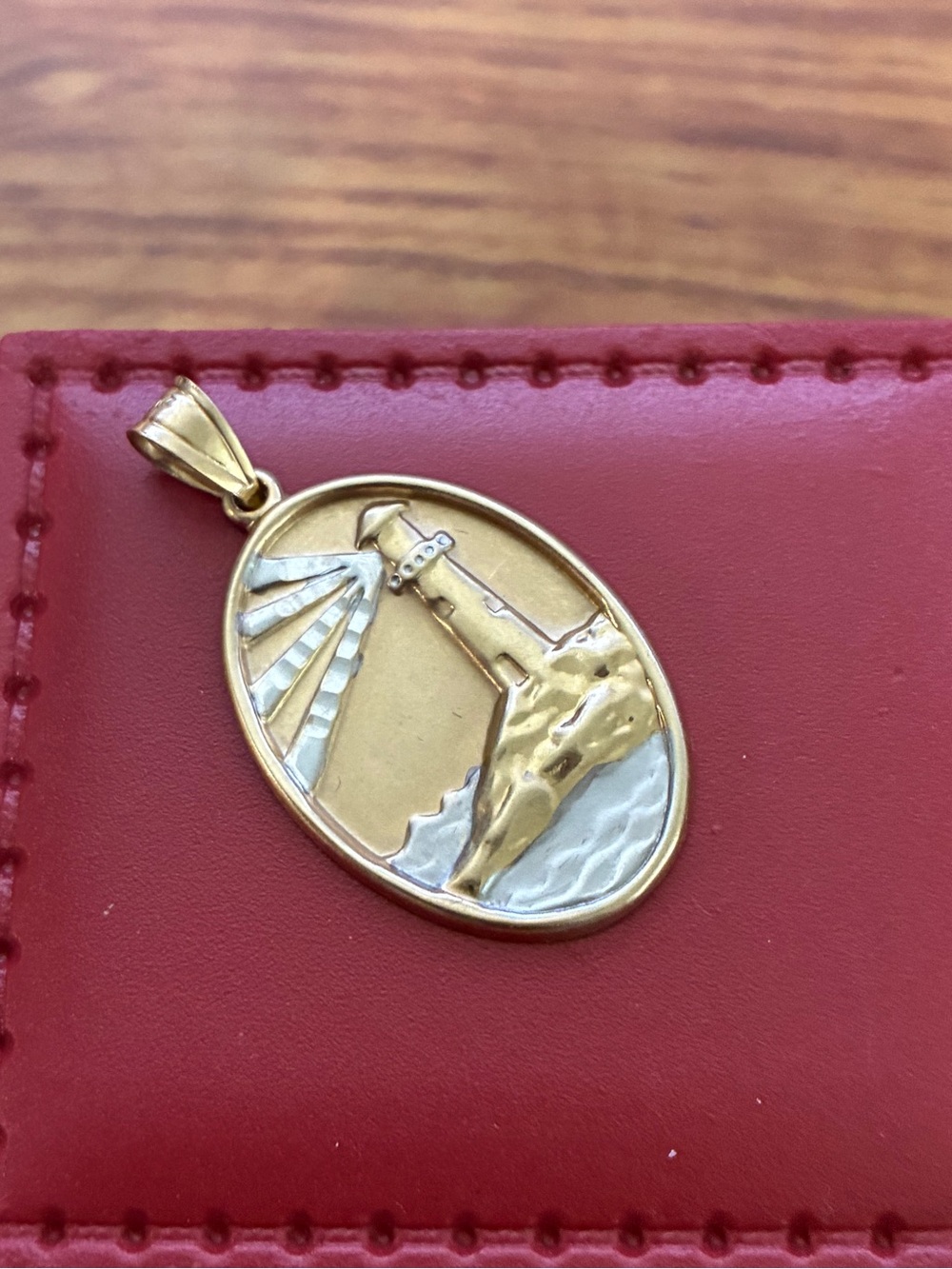 Vtg Michael Anthony 14k Gold Lighthouse Pendant